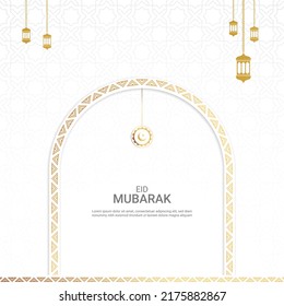 Happy Eid Mubarak Eid al adha Creative 3D vector illustration