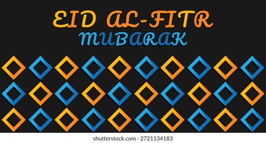 Feliz histórico do Eid Mubarak. Cartão Eid Al-Fitr 