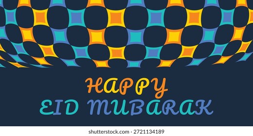 Happy Eid Mubarak Hintergrund. Eid Al-Fitr-Karte 