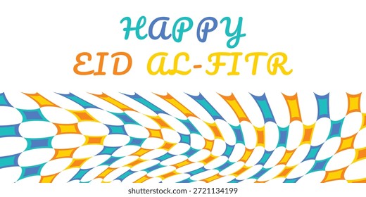 Happy Eid Mubarak background. Eid Al-Fitr card 