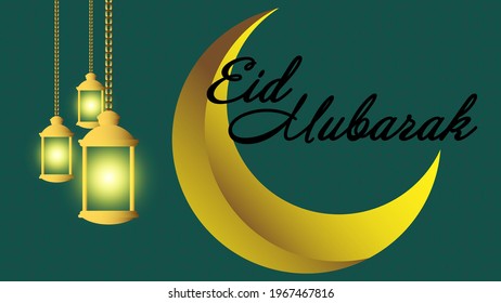 Happy Eid Mubarak Banner Design