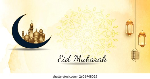 Happy Eid mubarak  banner design