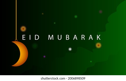 HAPPY Eid MUBARAK banner vector, EID MUBARAK.