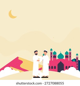 Happy eid mubarak beautiful card background