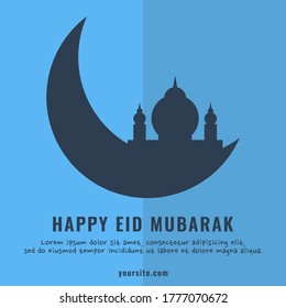 Feliz Eid Mubarak. Celebración de la festividad musulmana
