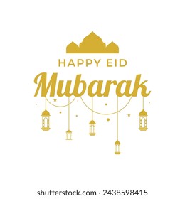 Happy Eid Mubarak Design for Greeting