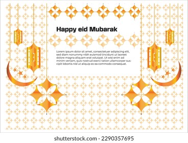 happy eid mubarak design and happy moment with own family and friends 