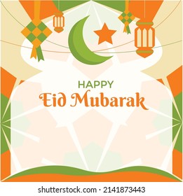 Happy Eid Mubarak Greeting Card