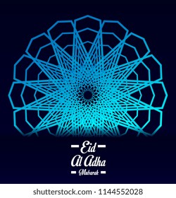 happy eid mubarak has mean muslim event or hoiday, with kufi, vector beautiful greeting card or gift card with eps 10 format.