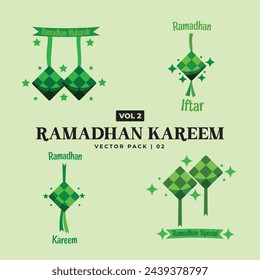 Happy Eid Mubarak Illustration. Ramadhan oder Ramadan Arabische Ornament Vektor EPS Icon Illustration