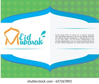 Happy eid mubarak poster,gift card