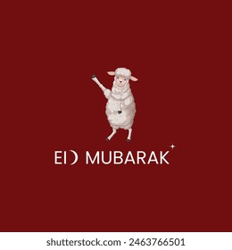 Happy Eid Mubarak with Sheep 