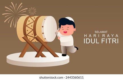 Happy Eid Mubarak Vektor-Illustration