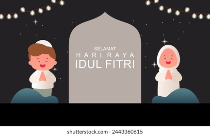 Happy Eid Mubarak Vektor-Illustration