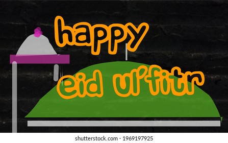 Feliz escritura eid mubarak y antecedentes