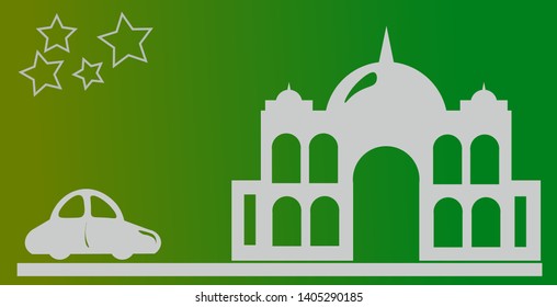 Happy Eid. Poster, Banner, Greeting Template