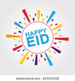 Happy Eid. Poster, Banner, Greeting Template