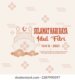 HAPPY EID UL FITRI 1444 H PLEASE SORRY LAHI AND INNER