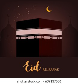 Happy Eid Wallpaper design template.