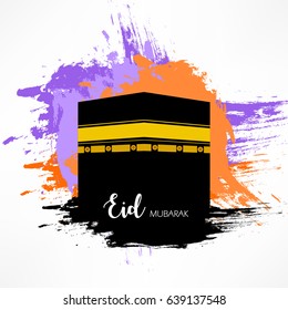 Happy Eid Wallpaper design template.