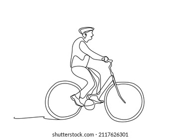 happy elderly man riding