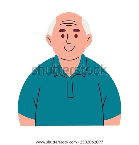 Happy Elderly Retired Man Potrait