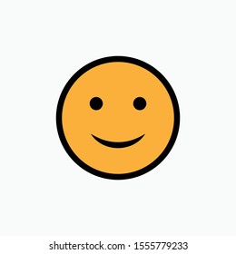 Happy Emoji Faces Vector Icon for Apps and Websites.