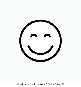 Happy Emoji Faces Vector Icon for Apps and Websites.
