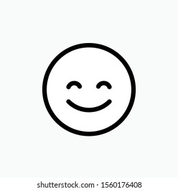 Happy Emoji Faces Vektorillustration Icon für Apps und Websites.