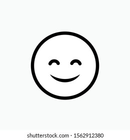 Happy Emoji Faces Vector Icon for Apps and Websites.
