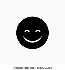 Happy Emoji Faces Vector Icon for Apps and Websites.