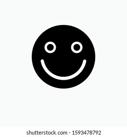 Happy Emoji Faces Vector Icon for Apps and Websites.