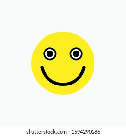 Happy Emoji Faces Vector Icon for Apps and Websites.