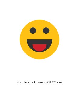 Happy emoji icon 