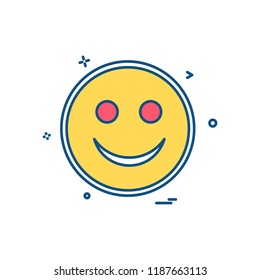 Happy Emoji icon design vector