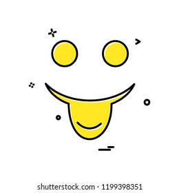 Happy Emoji icon design vector