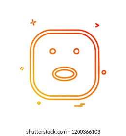 Happy Emoji icon design vector