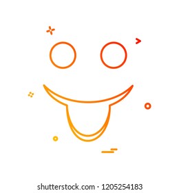 Happy Emoji icon design vector