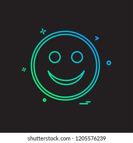 Happy Emoji icon design vector
