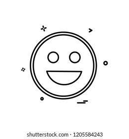 Happy Emoji icon design vector