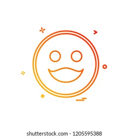 Happy Emoji icon design vector