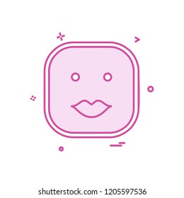 Happy Emoji icon design vector
