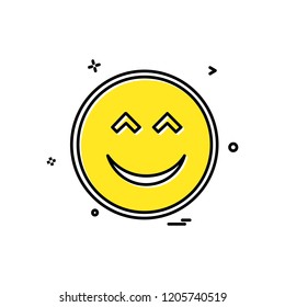 Happy Emoji icon design vector
