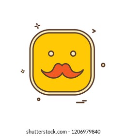 Happy Emoji icon design vector