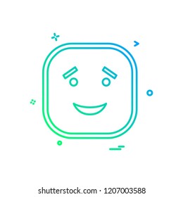 Happy Emoji icon design vector