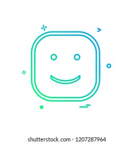 Happy Emoji icon design vector