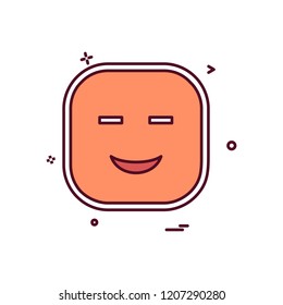 Happy Emoji icon design vector
