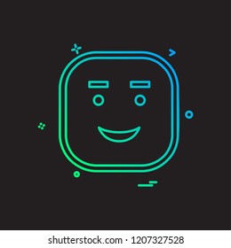 Happy Emoji icon design vector