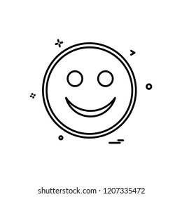 Happy Emoji icon design vector