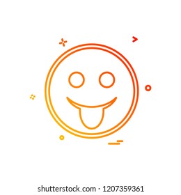 Happy Emoji icon design vector